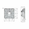 Ami Bearings SINGLE ROW BALL BEARING - 1-15/16 KANIGEN ACCU-LOC STAINLESS 4-BOLT FLANGE UEMF210-31MZ20